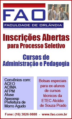 FACULDADE DE ORL�NDIA - PROCESSO SELETIVO