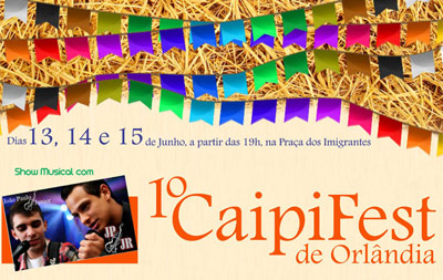 CaipiFest Orlândia: veja programação de shows