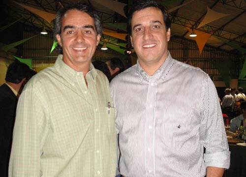 Neto Meirelles (Fazenda São Gerônimo) e o prefeito de Orlândia Rodolfo Meirelles